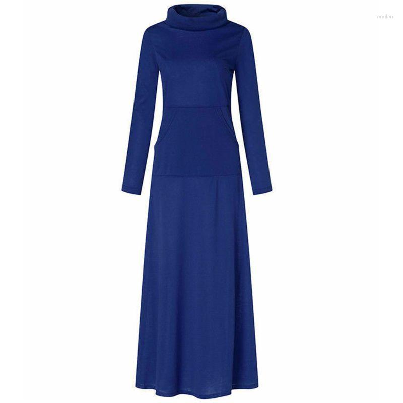 

Casual Dresses Women Long Sleeve Sweatshirt Shirt Dress Bandage Evening Party Maxi Lot DropShip, Blue