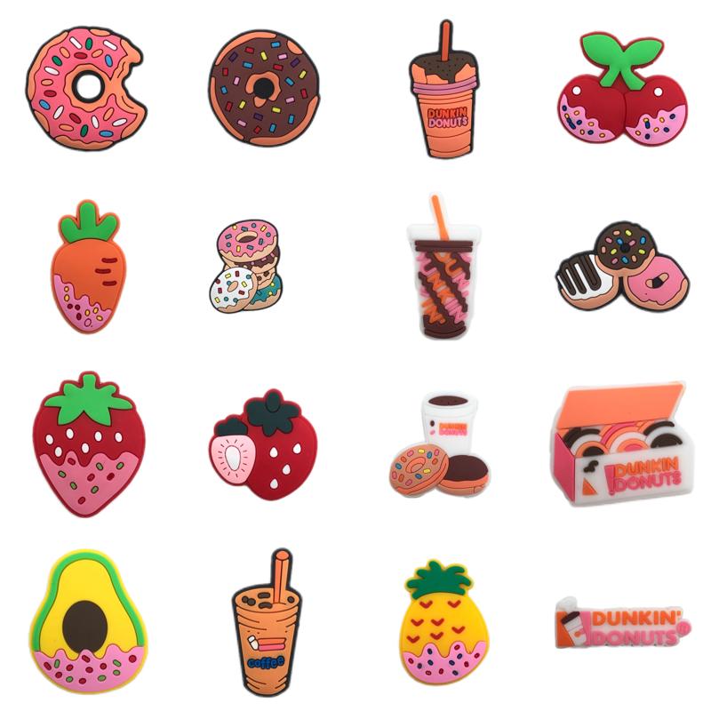 

Shoe Parts Accessories Donut Charms For Boys Kids Teens Girls Pvc Clog Pins Cute Pack Decoration Slides Sandals Bracelet Wristband D Otneq