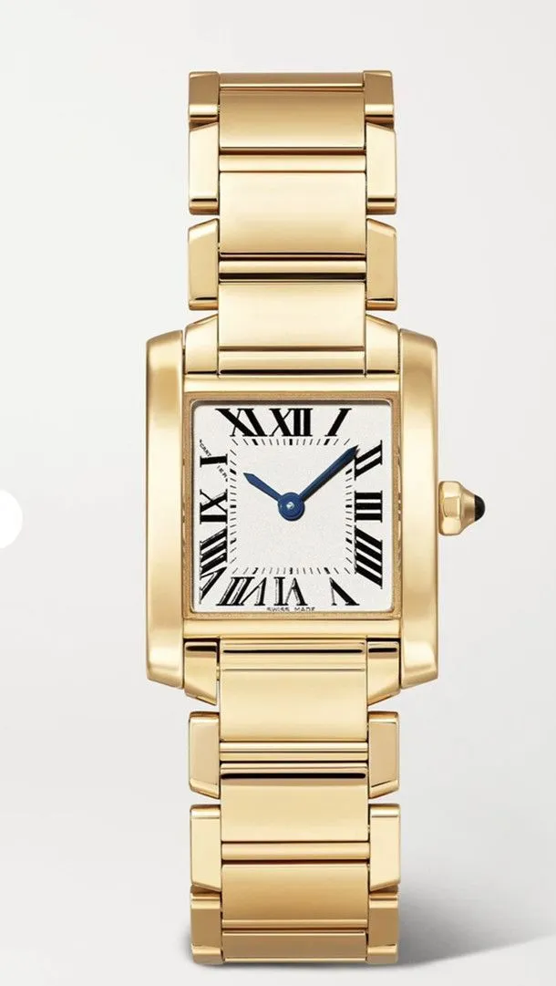 

2023 U1 Top-grade AAA Geometric Rectangle Tank Wristwatch Senior Must Quartz Watches Female Roman Number Watch Black Leather Sapphire Crystal Glass Clock