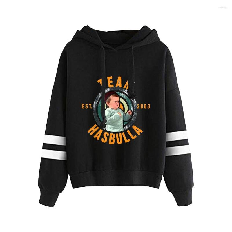 

Men's Hoodies Hasbulla Hoodie Unisex Long Sleeve Fashion Hooded Sweatshirts Women Men Streetwear Casual Pullover Clothes, Black