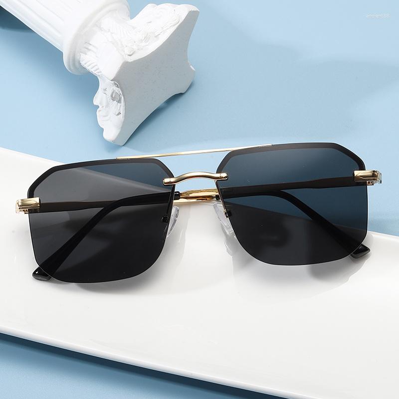 

Sunglasses Men's Double Bridge Half Frame