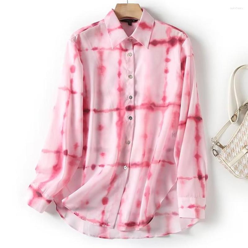 

Women's Blouses Dave&Di French Fashion Print LadiesShirt Casual Straight Blouse Women Top Summer