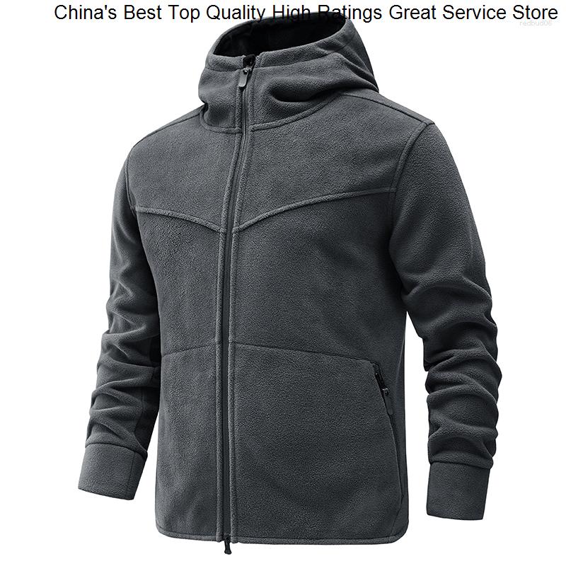 

Men' Jackets Fashion Spring Thickening Autumn Warm Casual Polar Fleece Jacket Men, Black