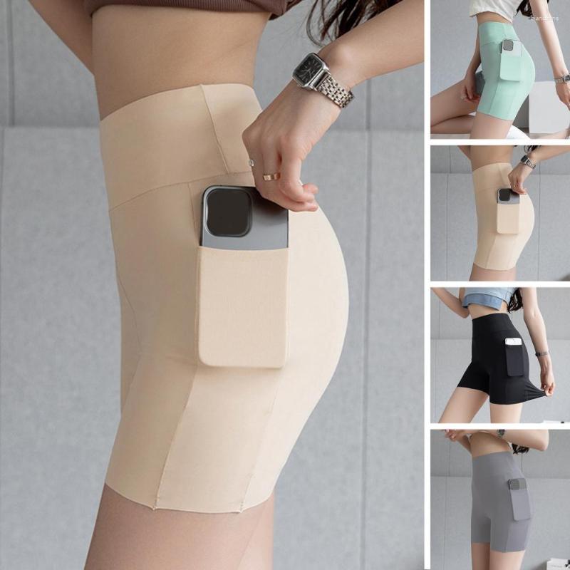 

Women's Panties Women Yoga Shorts Breathable Great Elasticity Safety Seamless High Waist Fitness Tummy Control Lady Summer, Grey