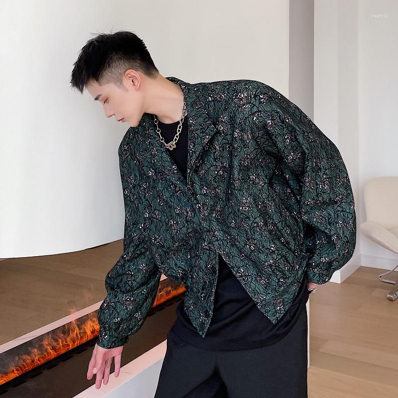 

Men's Jackets 2023 Denim Men's Spring And Autumn Fatty Large Size Loose Retro Embroidery National Trend Chic Top Fried Street Jacket, Green