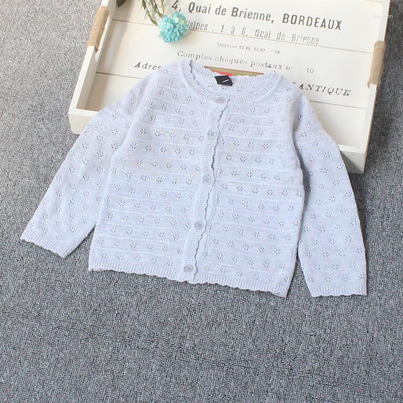 

Jackets Single Breasted Gray Girl's Cardigan Jacket Pink Little Kids Shawl 1 2 3 Years Old Infant Toddler Baby Clothes OGC215425