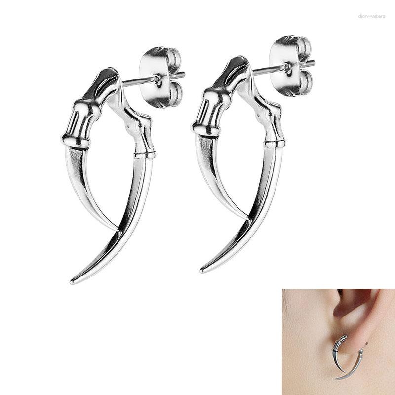 

Stud Earrings 1Pair Retro Wind Claw Men Hip Hop Stainless Steel Cute For Boyfriend Or Women L184