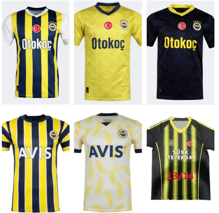 

22 23 24 Fenerbahce SK soccer jerseys 2023 2024 DZEKO RETRO OZAN TUFAN CISSe SAMATTA PEROTTI PELKAS THIAM Football Shirts CAMISETAS FUTBOL Men Uniforms