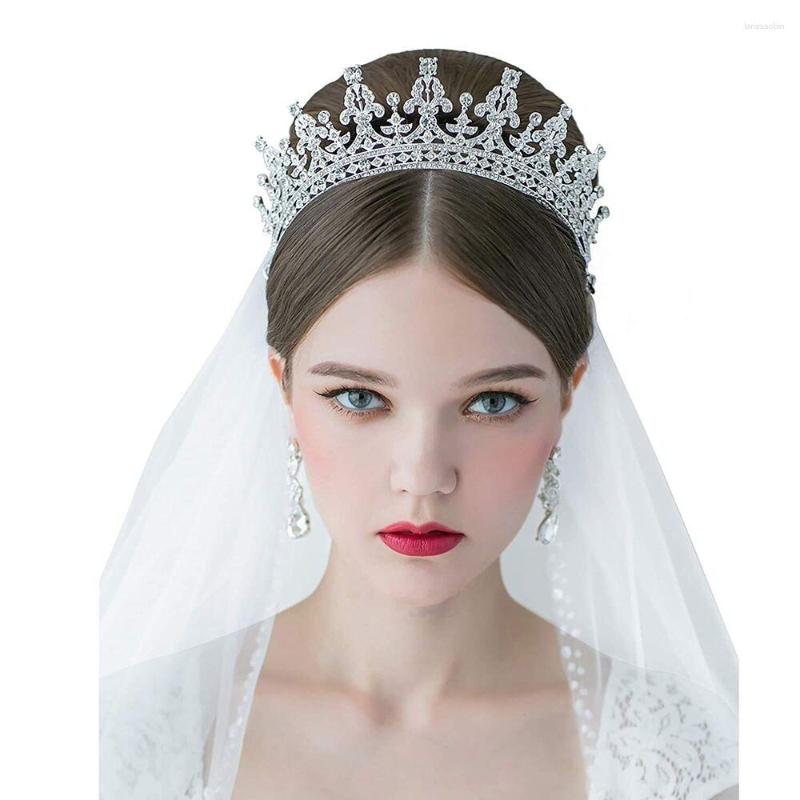 

Hair Clips Silver Color Crystal Rhinestone Crown And Tiara Wedding Accessories Bridal
