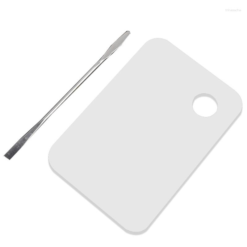 

Makeup Brushes 1 Set Acrylic Transparent Painting Mixer With Spatula Art