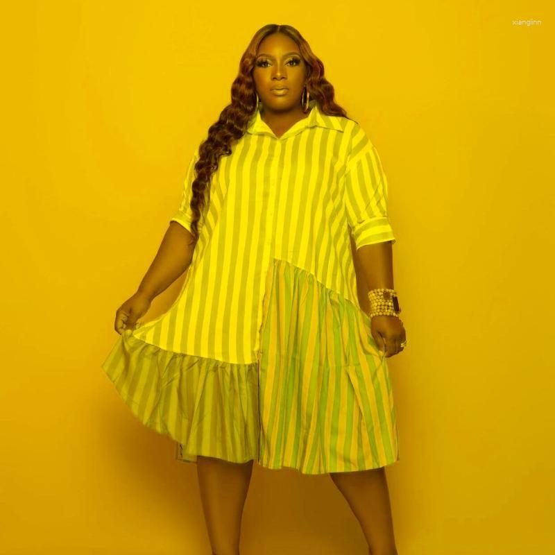 

Plus Size Dresses Tie Dye Midi Skirt For Female Multicolor Panel Printed Woman Summer Straight Shirt DressPlus, Pink