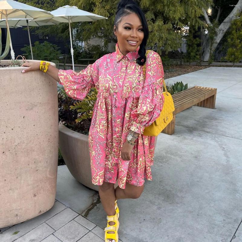 

Ethnic Clothing Elegant African Dresses For Women 2023 Dashiki Autumn Spring Midi Dress Ladies Traditional Fairy Dreaes