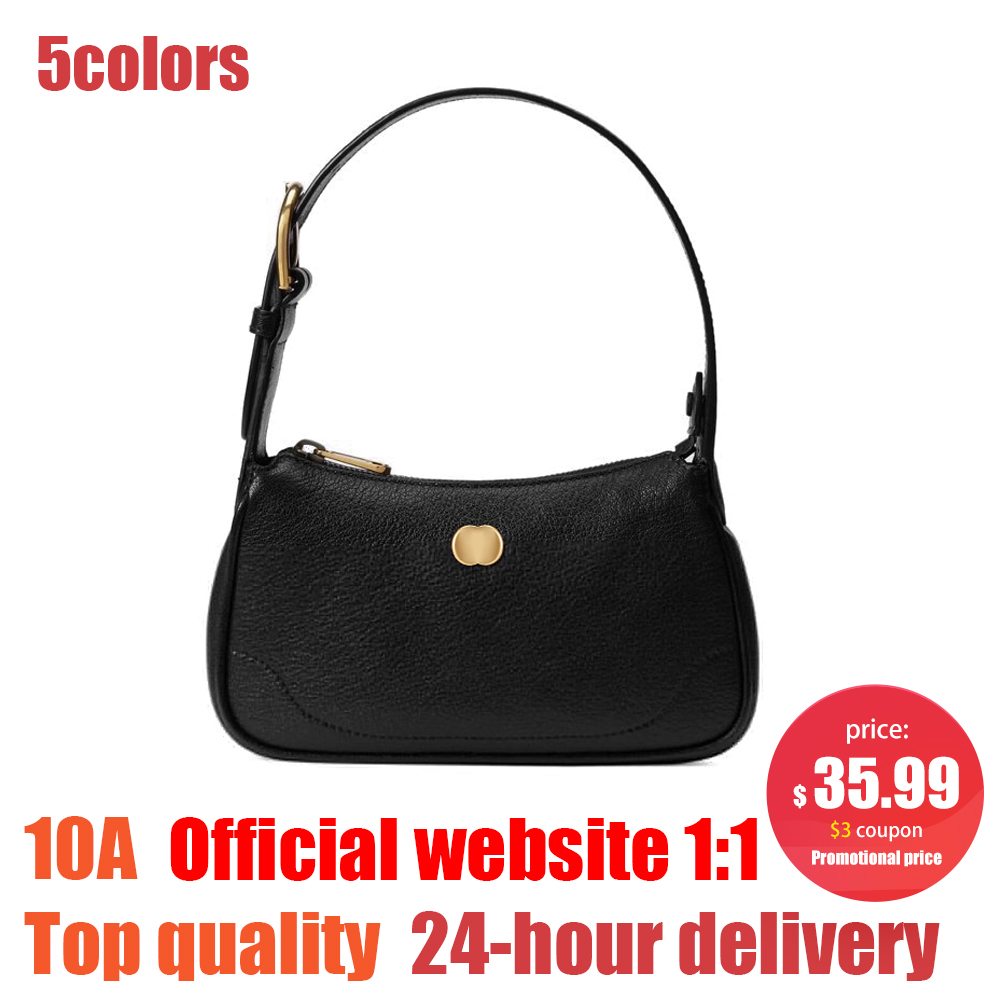 

2023 new aphrodite handbags Shoulder bag Cross body luxurys Designer Leather women mens tote cosmetic clutch bags half moon travel Hobo purses underarm gym envelope, White