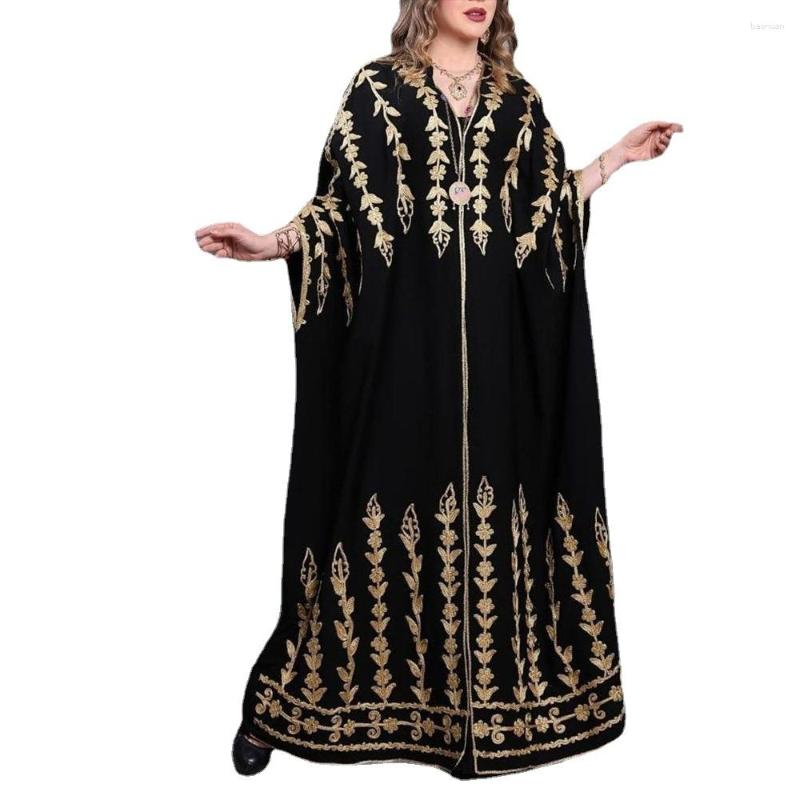 

Ethnic Clothing 2023 Summer Sexy African Women V-neck Black Plus Size Long Dress Dresses For