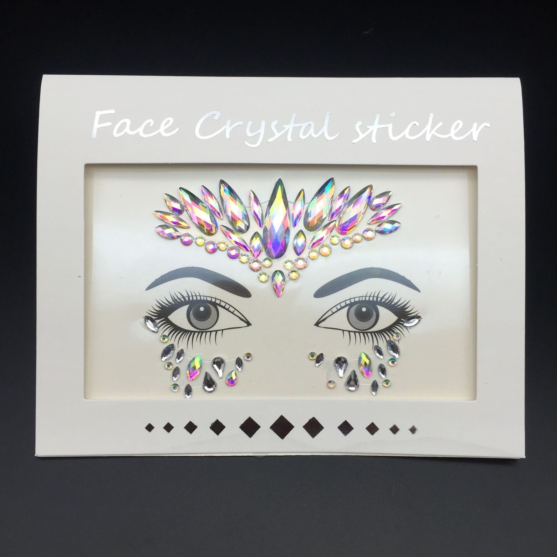 

3D Crystal Glitter Jewels Tattoo Sticker Women Fashion Face Body Gems Gypsy Festival Adornment Party Makeup Beauty Stickers