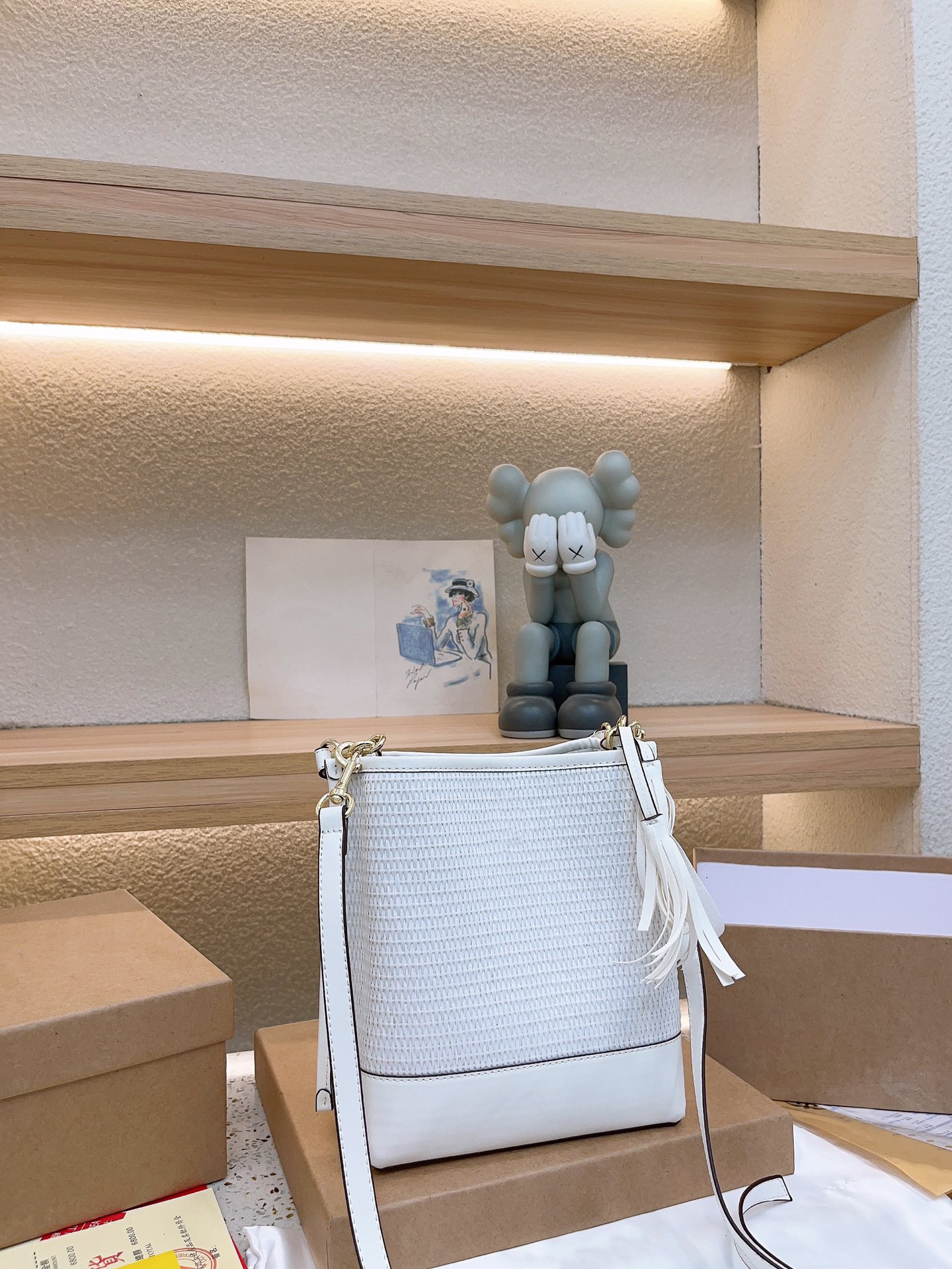 

2023 Trendy Designer Handbag Women Leather Handbag Classic Women Small Fragrant Bag Fashion Trendy Style Various Fashion Handbag Handbag, Kc0014bag-white