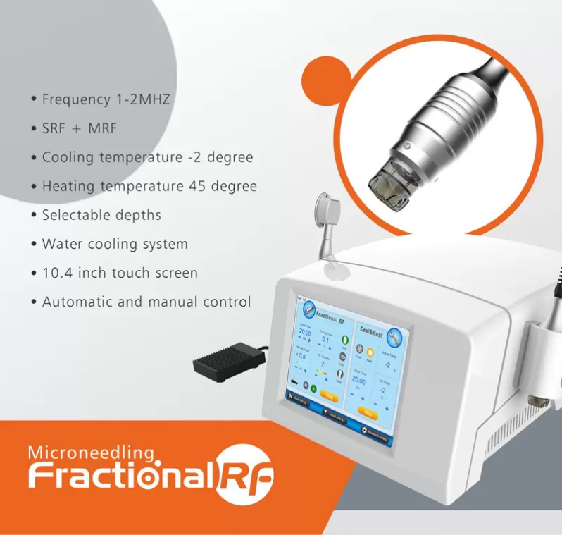

Rf Equipment Wrinkle Removal Skin Lifting Acne Scars Removal Microneedle Roller Fractional Rf Skin Care Device For Sale