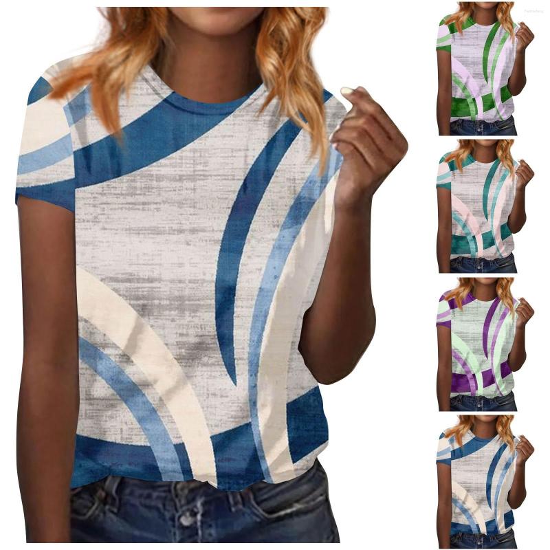 

Women's T Shirts Oversized T-Shirt Delicate Skilled Casual Women Plus Size Print Short Sleeve For Summer Y2k Tops, Purple