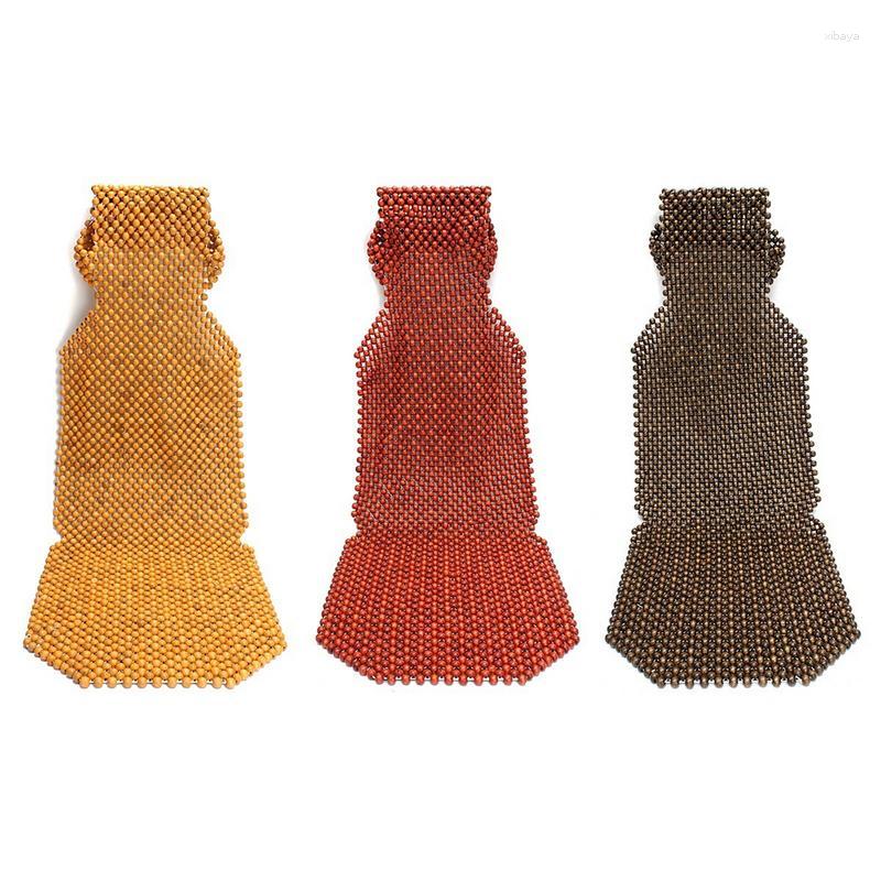 

Car Seat Covers Wooden Bead Cushion Summer Cool Leather Cover Mat Pad Universal Autos Auto Interior Accessories