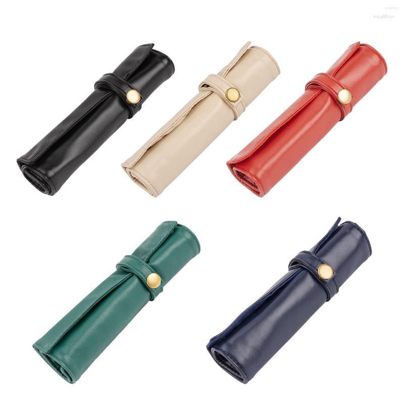 

Watch Boxes Storage Bag PU Leather For Watchband Travel Organizer Roll