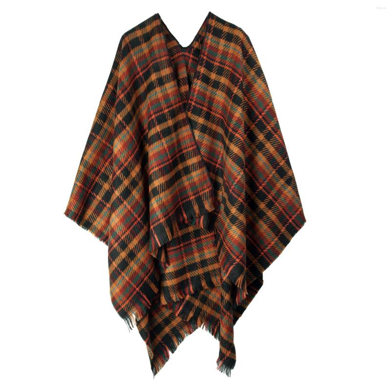 

Scarves Women's Color Block Shawl Wrap Open Front Poncho Cape