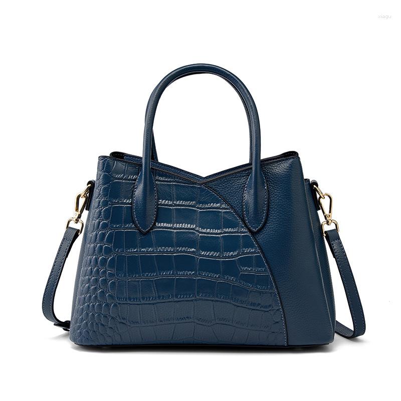 

Evening Bags 2023 Genuine Leather Handbags Fashion Women Shoulder High Quality Elegant Lady Tote Handbag Black Female Crossbody