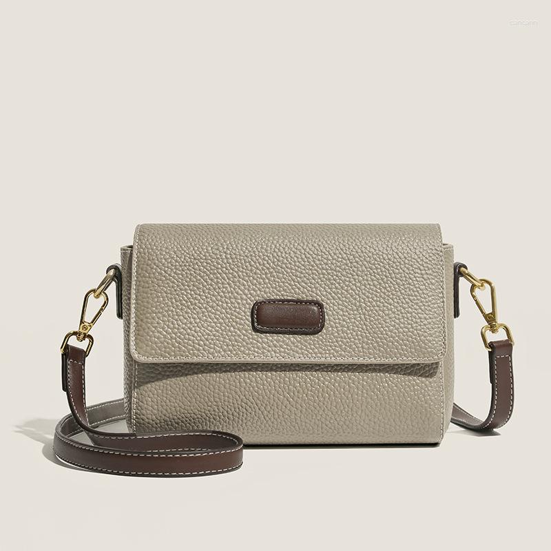 

Evening Bags High Quality Women's Designer Genuine Leather Shoulder Bag Square Shape Purse Crossbody Bagshandbag For Women, Black