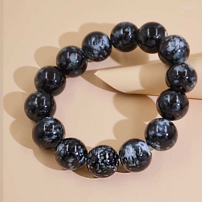 

Bangle Peter Stone Bracelet Opal Fire Color Dark Blue Men's And Women's Single Bead