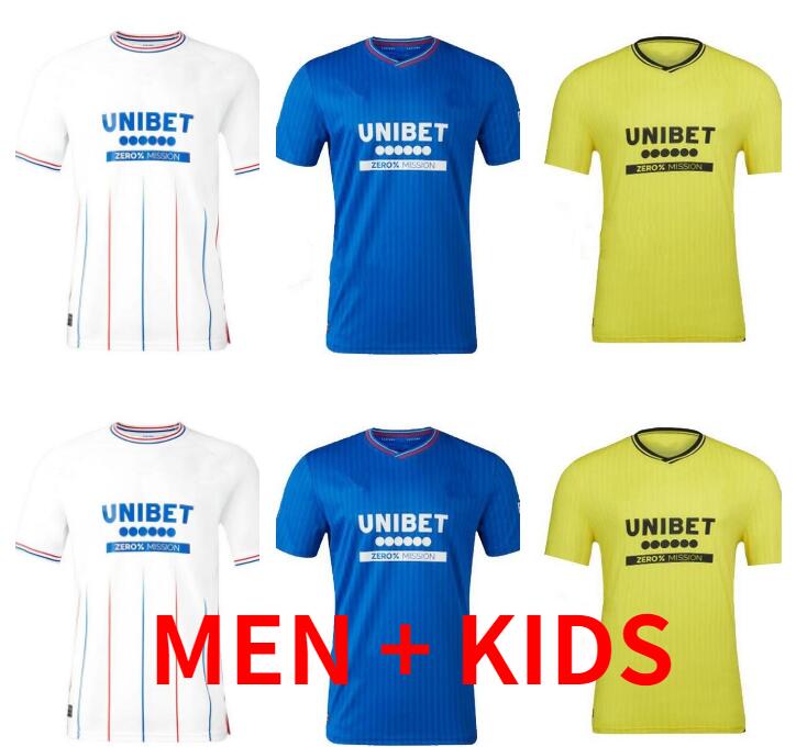 

XXXL 4XL 23 24 Glasgow Rangers Soccer Jerseys 2023 2024 KENT BUDAPEST RAMSEY Sakala 150th Anniversary Legendary Commemorative football shirt ROOFE Men kids kits