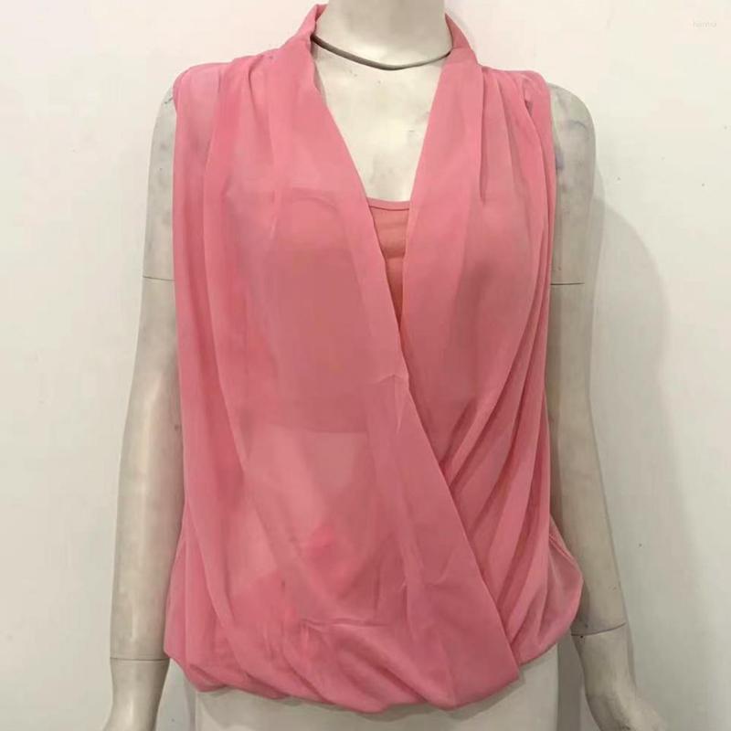

Women's Blouses Chic Summer Blouse Soft Pleated Loose Friendly To Skin Women Top Dress-up, Pink