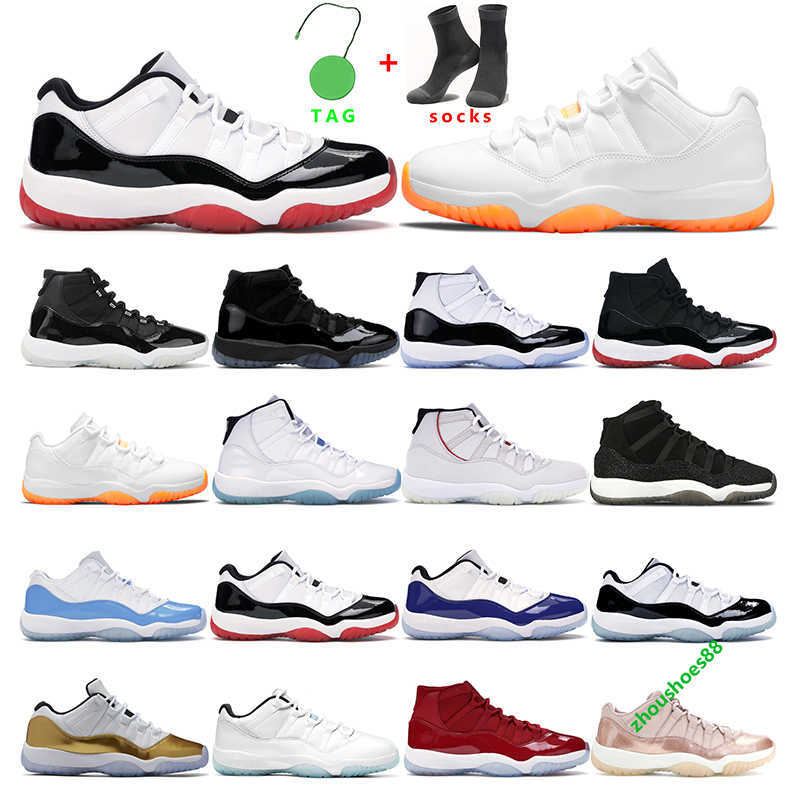

basketball 2021 mens shoes 11s Citrus Legend Blue low 25th Anniversary Bred Concord Space Jam women sports sneakers trainer, 10