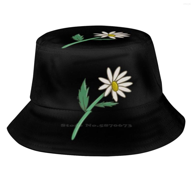 

Berets Daisy Korean Caps Funny Beach Bucket Hats Aesthetic Cute Cool, Black mask