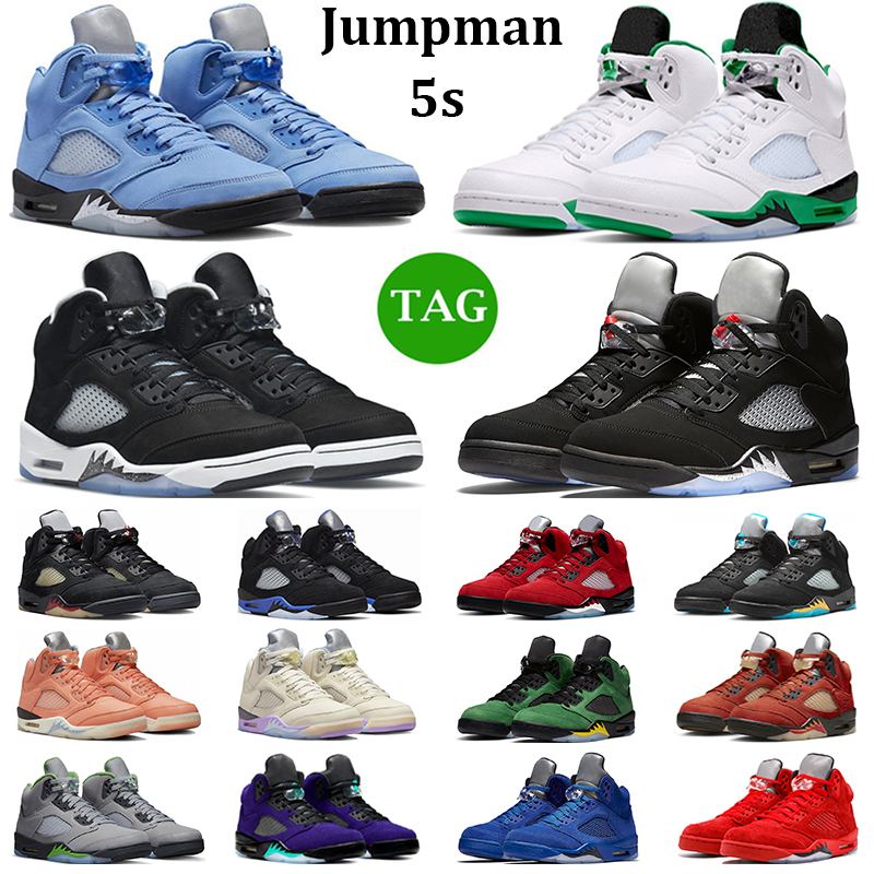

Hotsale Jumpman 5 Men Basketball Shoes 5s UNC Lucky Green Aqua Racer Blue Oreo Raging Red Pinksicle Easter Mens Trainers Outdoor Sneakers, #7