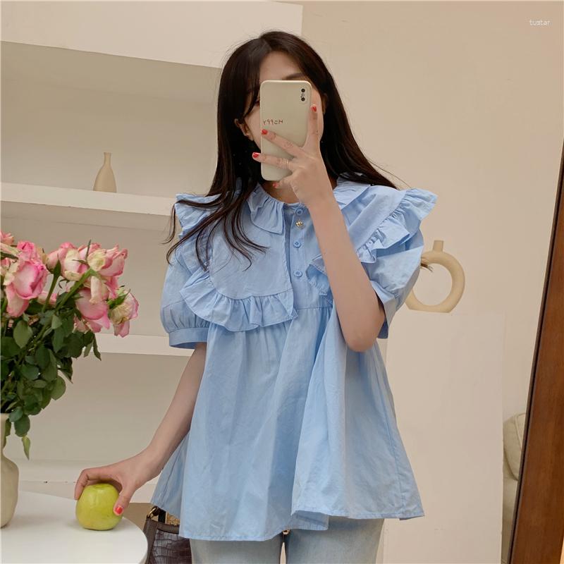 

Women' T Shirts Korean Pink Shirt For Women Summer T-shirt Casual O-neck Female Top Camiseta Mujer 2023 Clothing, Blue