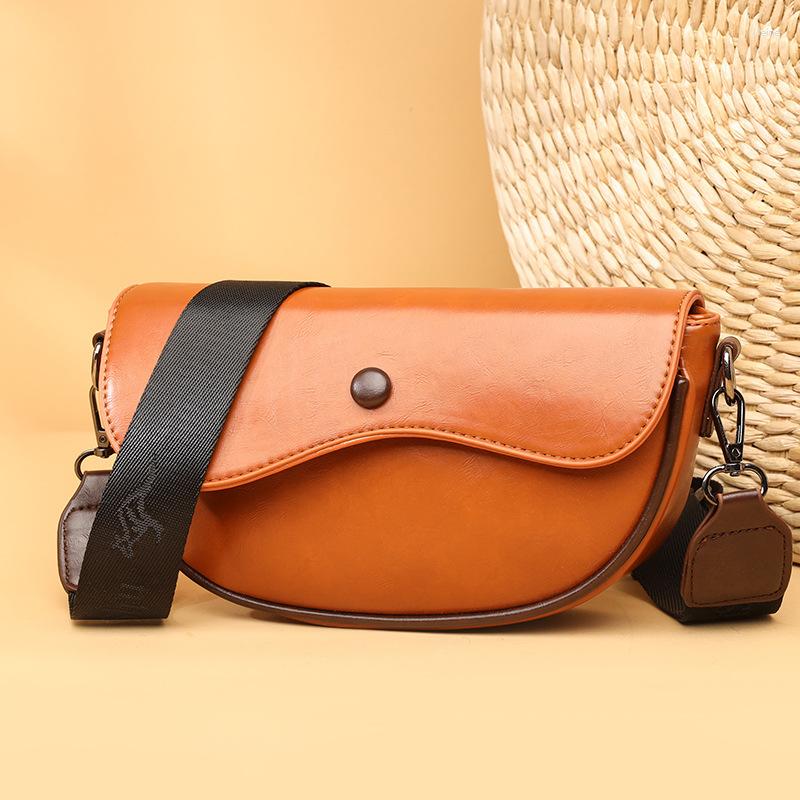 

Evening Bags Fashion Solid Color PU Leather Shoulder Bag Messenger Purse Women Single Strap Crossbody Handbag Armpit, Black