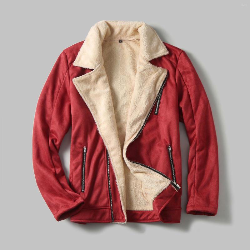 

Men's Jackets Men Fleece To Keep Warm Jacket Coat Winter, Red