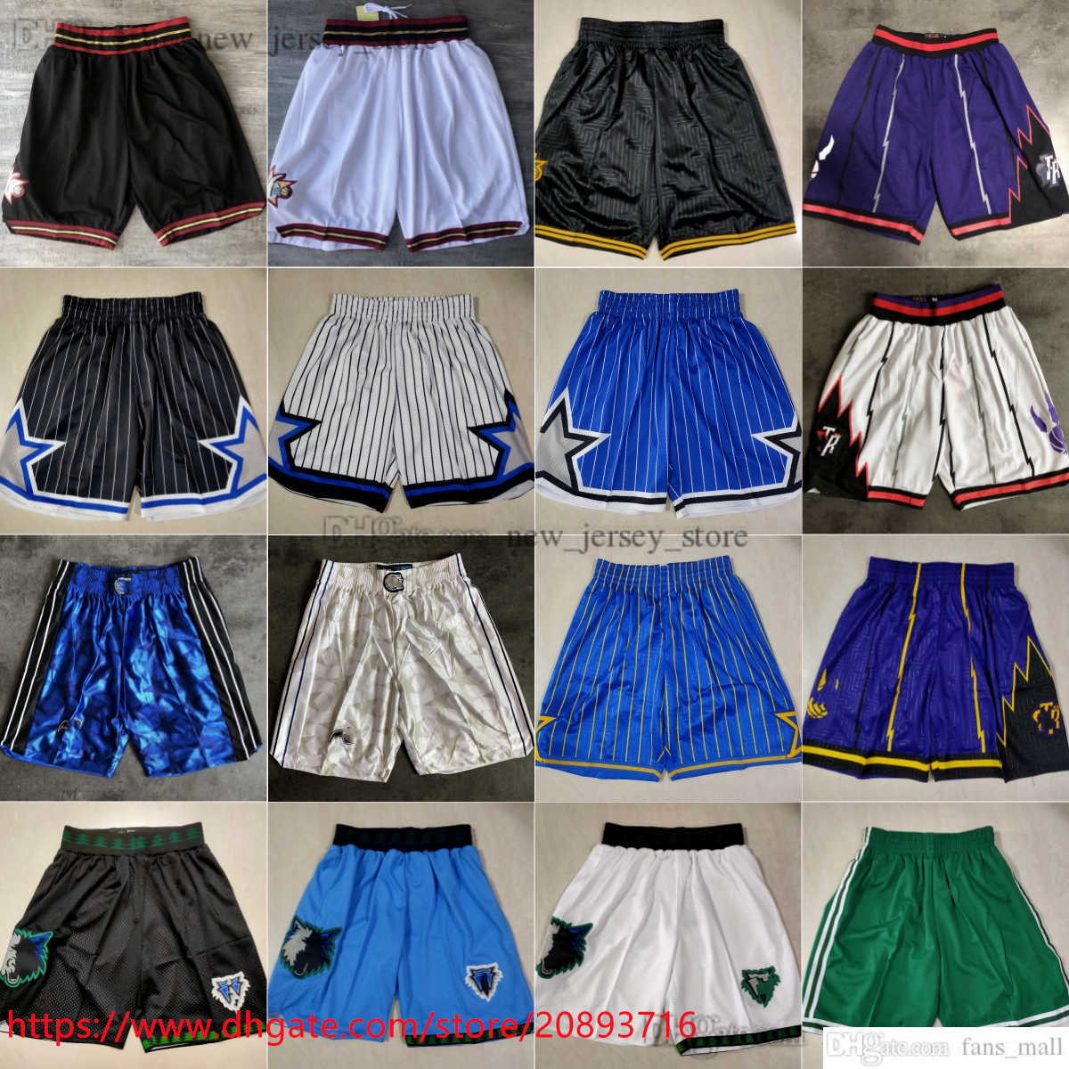 

Classic Retro Basketball Shorts Stitched Man Breathable Gym Training Beach Pants Baskeball Sweatpants Pant Pocket Short Black White Purple, Retro shorts