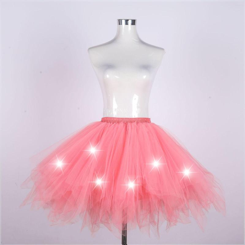 

Stage Wear Children Girls LED Light Up Glow Puffy Skirt Anime Lolita Cosplay Costume Performance Dress Ballet Dance Show, 14