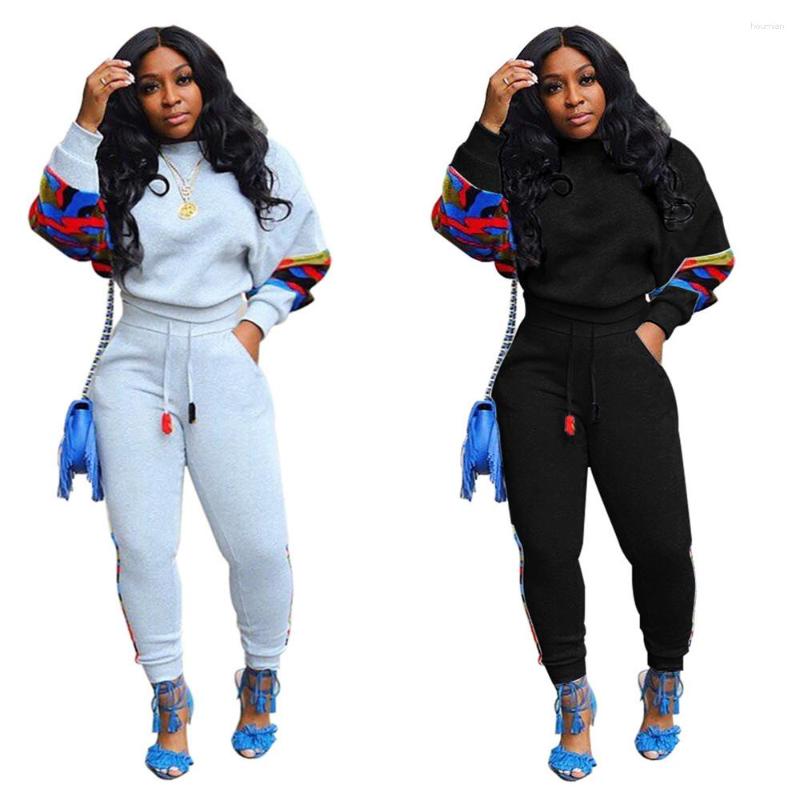 

Women' Two Piece Pants Autumn Women Tracksuit Casual Women' Trouser Suit Sweatshirt 2 Sets Outfits Oversize Wide Chandal Mujer, Green