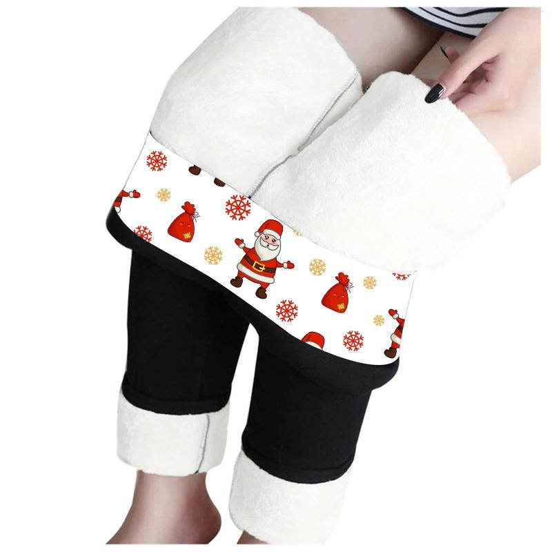 

Women's Leggings Pants Women Winter Fleece Thick Lamb Wool Outer Wear Thermal High Waist Warm Slim Black Velvet Female 2023, A-grey