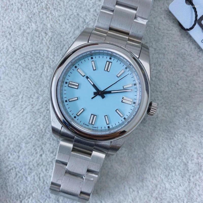 

Wristwatches Top Quality 7 Colors Lovers Couples Mens Womens Sapphire Watch 36mm 41mm Automatic Mechanical Stainless Steel Oyster Perpetual