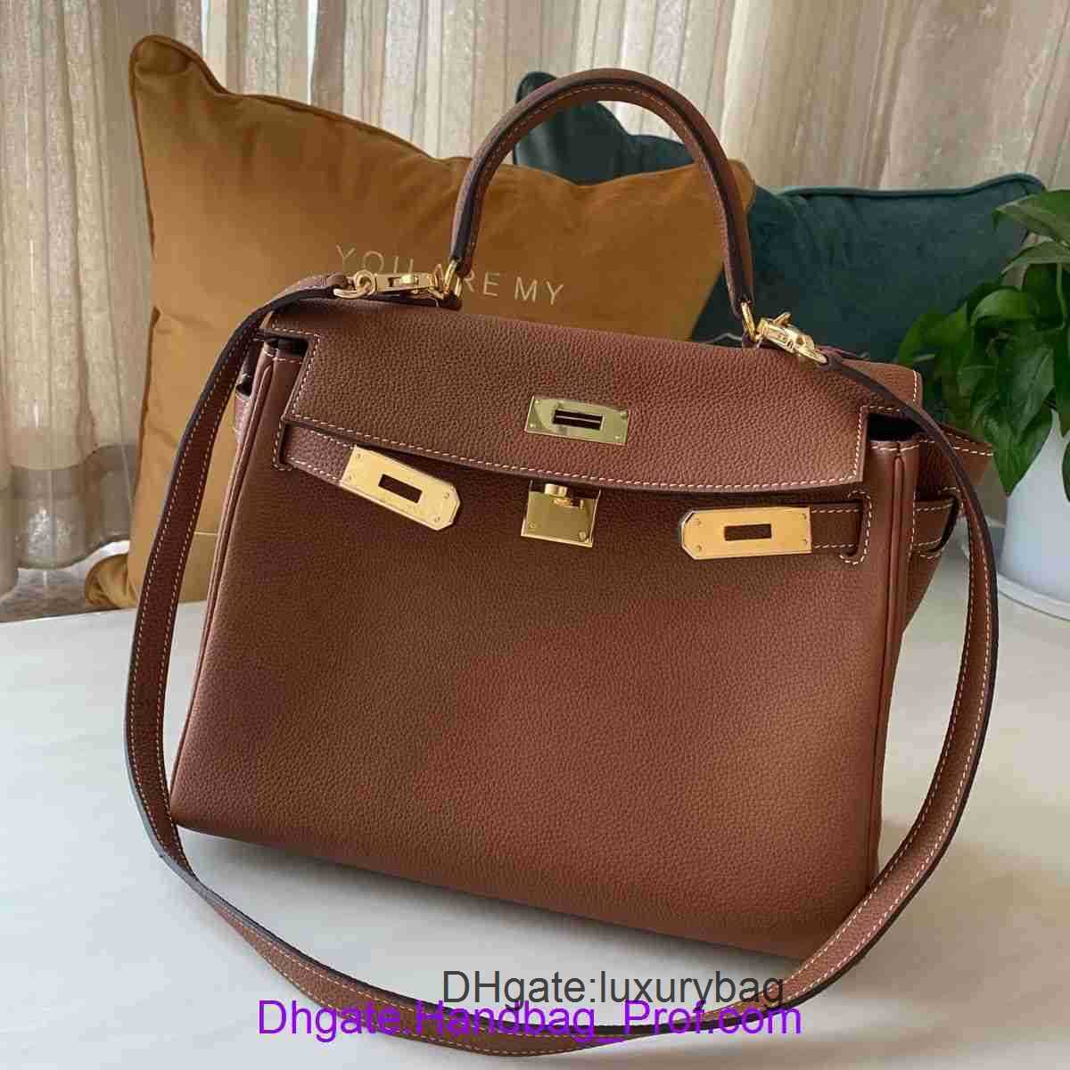 

Top Original Edition killye Tote Bag Designer handbag Hrems online store Togo calf leather killyes bag litchi grain portable one shoulder diagonal cro Have Real Logo, Milkshake white 25 gold button