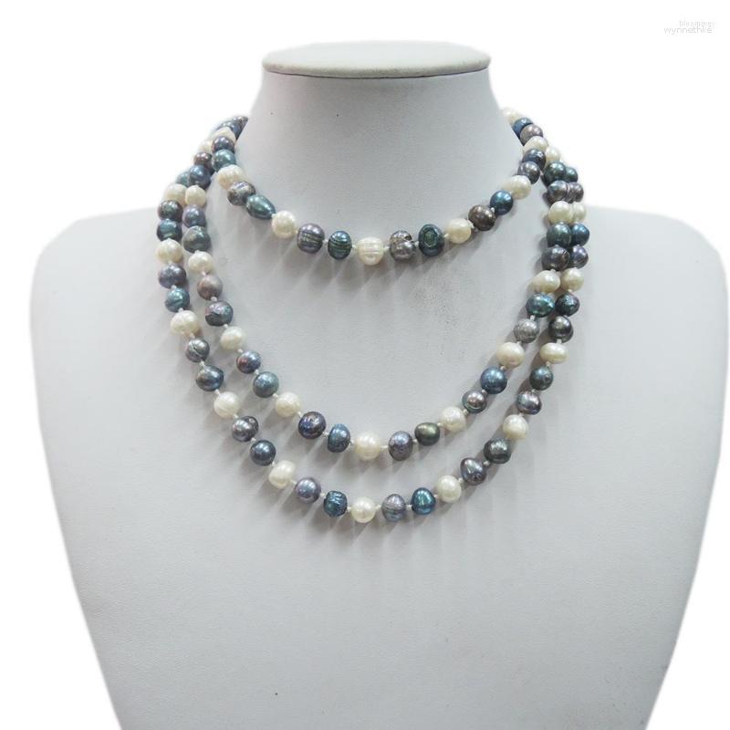 

Chains NATURE FRESHWATER PEARL LONG NECKLACE-120 Cm Necklace