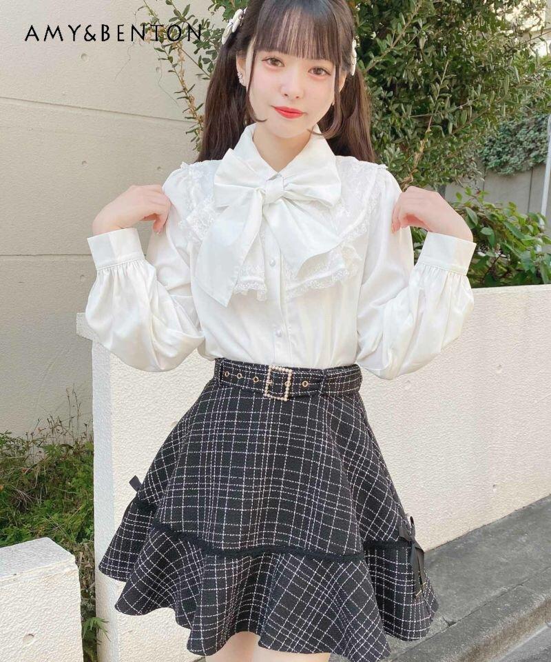

Skirts Girl Cute Mini Skirt Cartoon Japanese Style Short Summer Fashion Sweet Casual For Women, Black