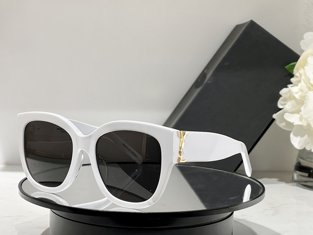 

Classic men's sunglasses, luxurious logo Y, female designer circular plate glasses, SL street photography sunglasses