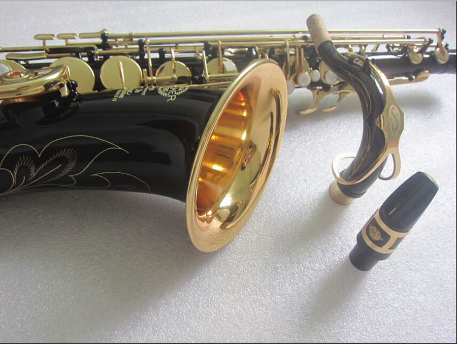 

New Saxophone Tenor High Quality 80II B Flat Saxofone Black playing professionally paragraph Music With Case