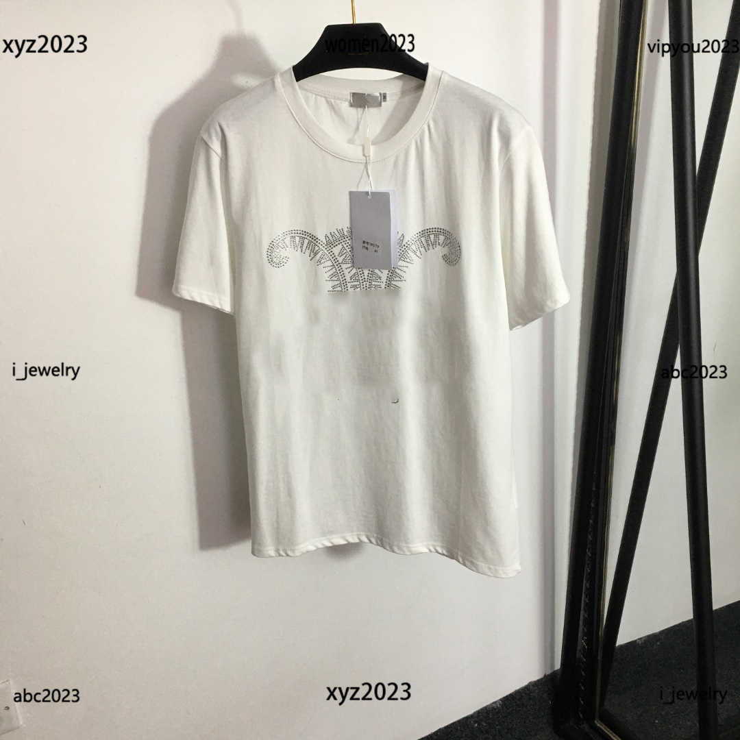 

women designer T-Shirt High quality Hot Diamond Heart Tees Multi color optional Round neck short sleeve tops #Multiple product, #1-3