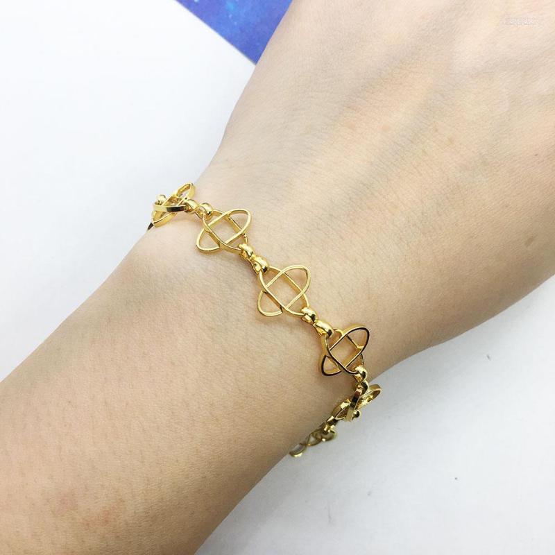 

Link Bracelets Misuke Seishin Point 18k Golded Copper Satellite Chaina Fashion Couples Bracelet Man Female Gift Jewelry Wholesale Items