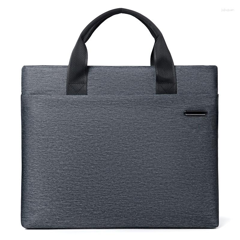 

Briefcases Men's Bag Business Computer Portable File Large Capacity Work Files Briefcase Handbag Laptop Bags Commuting To, Black