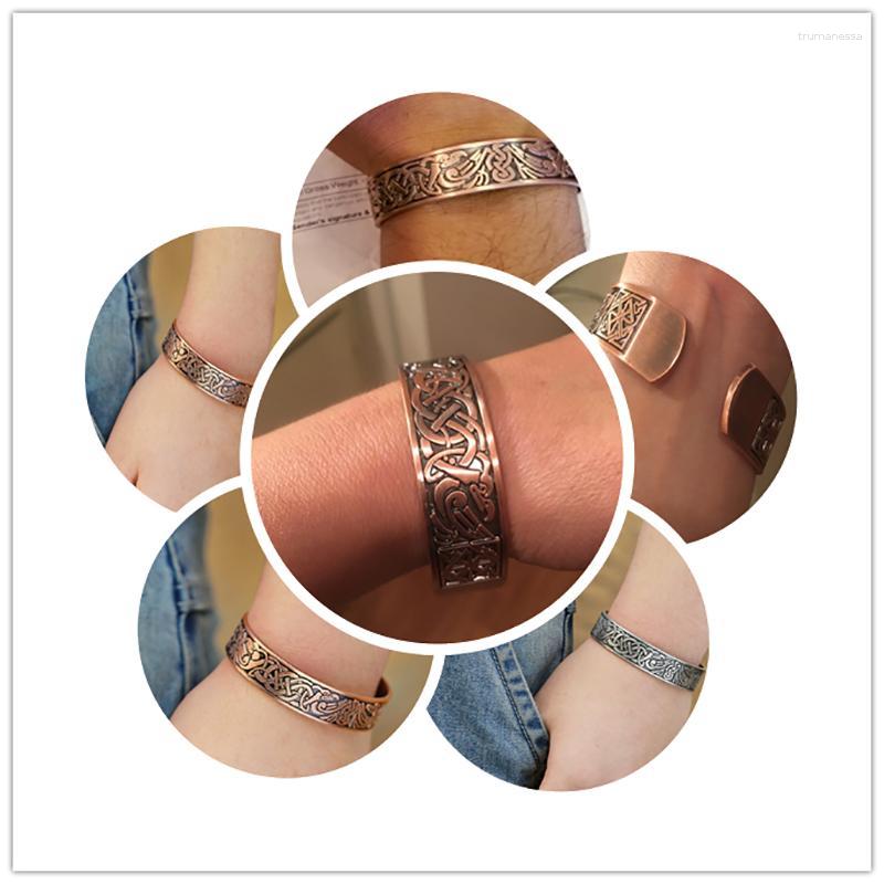 

Bangle My Shape Health Magnetic Therapy Bracelets Phoenix Antique Copper Tone Cuff Zinc Alloy Engraved Vintage BraceletBangle Raym22
